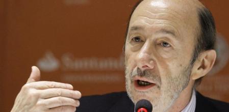 El secretario general del PSOE, Alfredo Pérez Rubalcaba