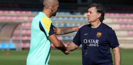 Víctor Valdés ya ha podido conocer al Tata Martino