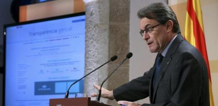 Artur Mas, en el Palau de la Generalitat