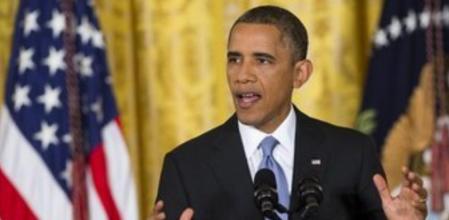 Obama durante la rueda de prensa este viernes en la Casa Blanca