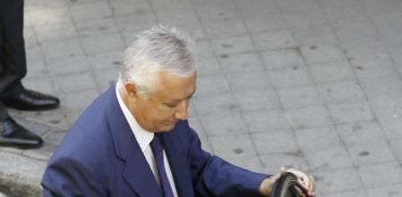 Javier Arenas a su llegada a la Audiencia Nacional