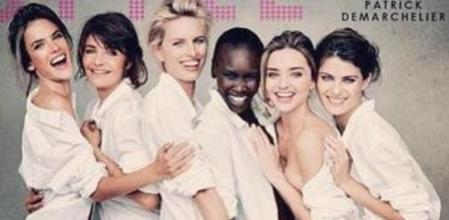 Primera imagen del calendario Pirelli 2014 con las modelos que participan en él: Miranda Kerr, Alessandra Ambrosio, Karolina Kurkova, Alek Wek, Helena Christensen e Isabeli Fontana