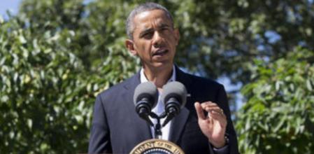 El presidente de EE.UU., Barack Obama, habla sobre Egipto desde la isla de Martha's Vineyard, en Massachusetts