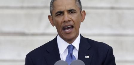 Barack Obama, durante su discurso en homenaje al reverendo Martin Luther King