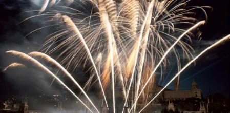 Imagen de archivo del piromusical de la Mercè