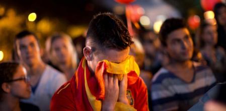 Desolación en la Puerta de Alcalá tras saberse que Madrid quedaba descartada para organizar los JJ.OO. de 2020