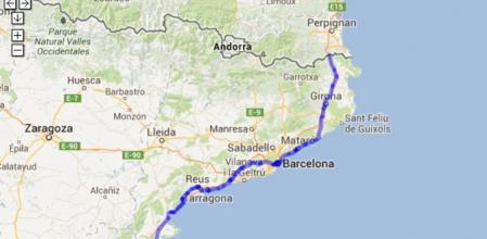 Mapa fotos lectores Via Catalana