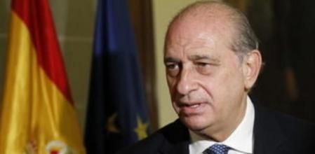 Jorge Fernández Díaz en la sede del ministerio del Interior