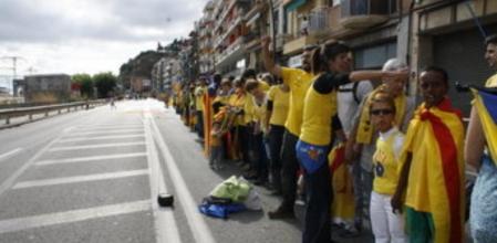 La Via Catalana en Arenys de Mar