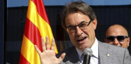 El president de la Generalitat, Artur Mas, durante su intervención hoy en la inauguración de las nuevas instalaciones de la empresa Frime