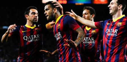 Dani Alves anotó ante su ex equipo