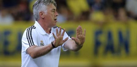 Carlo Ancelotti, durante el partido ante el Villarreal