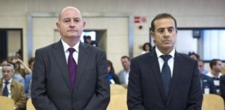 El ex jefe superior de Policía del País Vasco Enrique Pamiés, y el exinspector José María Ballesteros