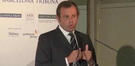 Sandro Rosell interviene en el Barcelona Tribuna