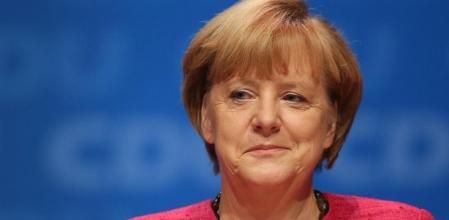 Angela Merkel en el mítin final antes de las elecciones