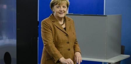 Merkel vota en Berlín