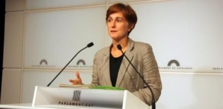 Dolors Camats después del discurso de Mas en el Debate de Política General