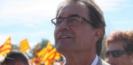 Artur Mas en el acto de su partido este domingo
