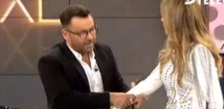 Momento en que Jorge Javier Vázquez se encara a Olvido Hormigos y la echa del plató