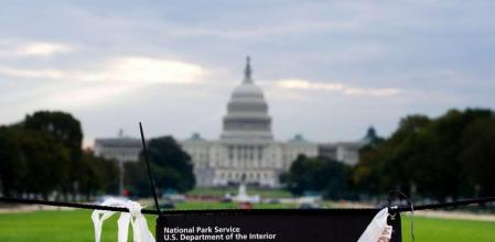 El Washington oficial ha amanecido con el cartel de 'cerrado'