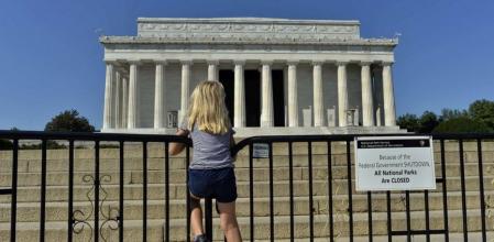 El cierre de la Administración estadounidense es perceptible en Washington