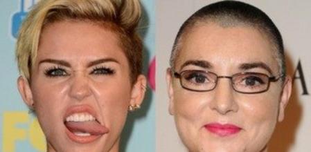 Sinead O'Connor y Miley Cyrus