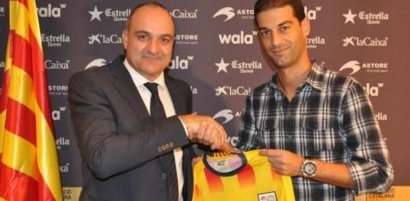 Gerard López, nuevo seleccionador catalán, junto a Andreu Subies, presidente de la FCF