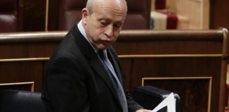 José Ignacio Wert, durante la sesión parlamentaria que aprobó la Lomce