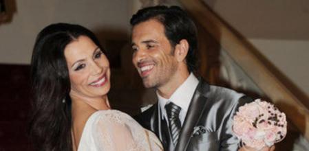 Toñi Salazar y Roberto Liaño el día de su boda