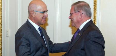 Josep Antoni Duran Lleida, durante su visita a Bob Menendez como embajador español en la ONU