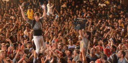 Moment de la gravació del documental Melting Pot