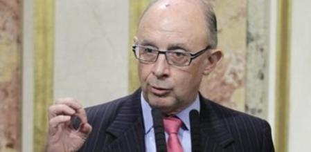 El ministro de Hacienda y Administraciones Públicas, Cristóbal Montoro, en declaraciones en el Congreso de los Diputados.