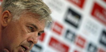 El entrenador del Real Madrid Carlo Ancelotti, durante una rueda de prensa
