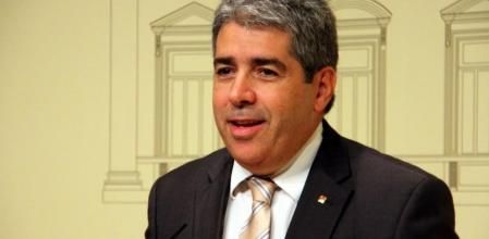 Francesc Homs, en la rueda de prensa de hoy tras reunirse con Rubalcaba y Navarro