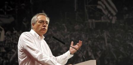 El primer secretario del PSC, Pere Navarro, durante la presentación de su informe político ante el Consell Nacional del PSC