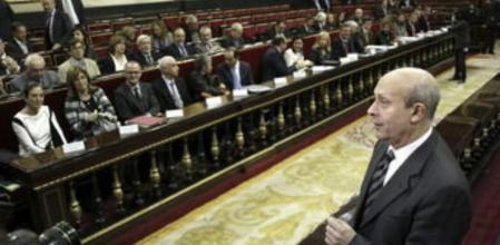 El ministro de Educación, José Ignacio Wert, en la Comisión General de las Comunidades Autónomas celebrada en el Senado