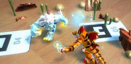 Imagen de Invizimals para PS Vita usando realidad aumentada