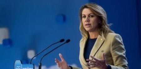 La secretaria general del Partido Popular y presidenta de la Junta de Comunidades de Castilla-La Mancha, María Dolores de Cospedal.