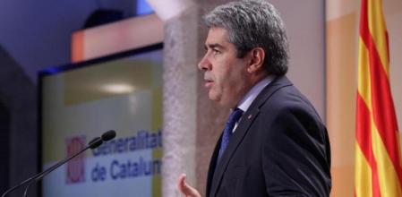 Francesc Homs, durante una rueda de prensa tras el Consell Executiu