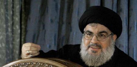 Hasán Nasralá en su reaparición al sur de Beirut