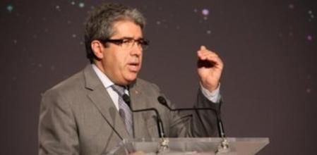 Francesc Homs, en el acto de presentación de los actos del Tricentenari del 1714.