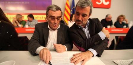 Ros y Collboni en el Consell Nacional extraordinario del PSC