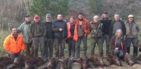 Imagen de la última batida de jabalíes en Castellar del Vallès