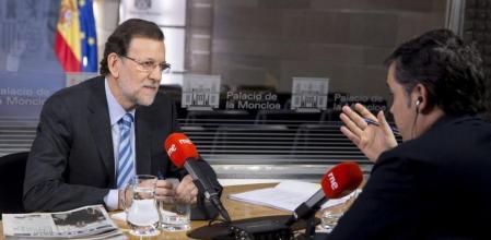Mariano Rajoy es entrevistado en La Moncloa