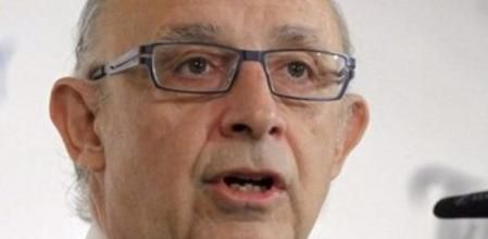 El ministro de Hacienda y Administraciones Públicas durante su intervención en un desayuno informativo.