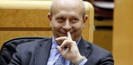 El ministro de Educación, José Ignacio Wert, en el Senado.