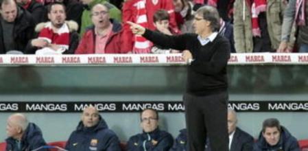 Martino durante el partido ante el Athletic de Bilbao