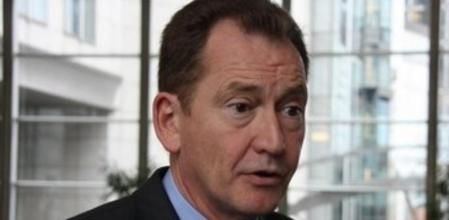 El presidente del los liberales europeos, Graham Watson, en una entrevista amb ACN en Brusselas