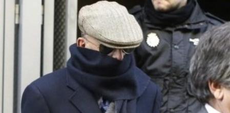 El exinspector Juan Antonio González Pacheco, 'Billy el Niño', a la salida de la Audiencia Nacional.