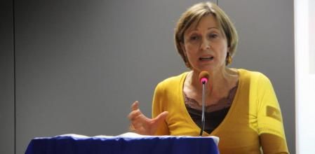 La presidenta de la Assemblea Nacional Catalana, Carme Forcadell, en la delegación de la Generalitat en Bruselas.
